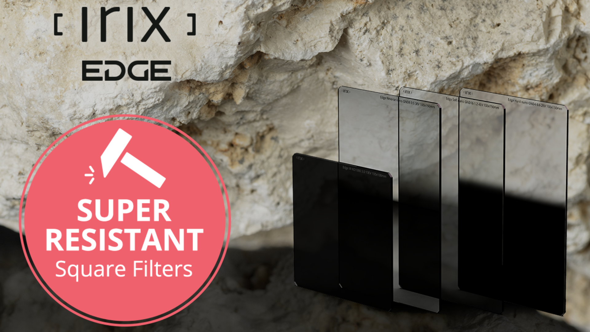 Irix Edge square filters now available in Super Resistance (SR) version
